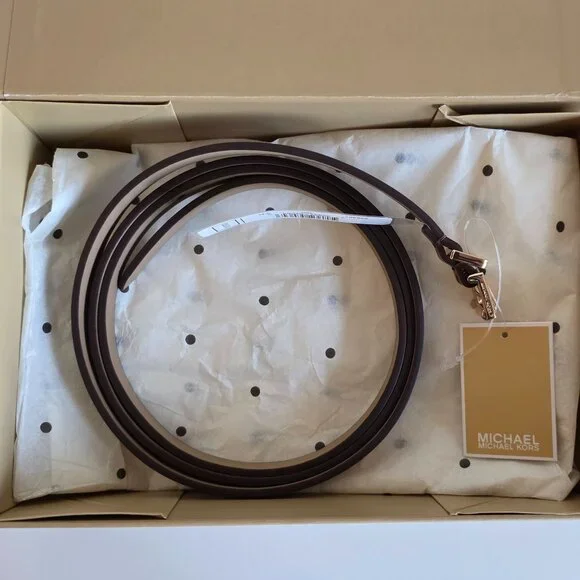 Brand New Michael Kors Skinny Leather Belt, - Picture 7 of 7